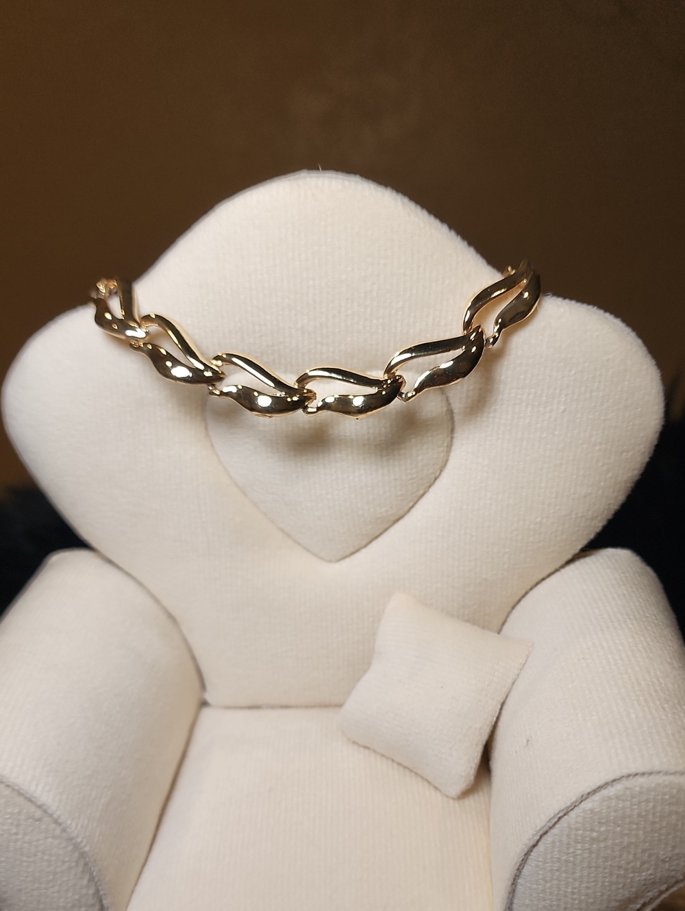 Vintage Gold-Tone Link Chain Choker Necklace, Pre-loved In Excellent Condition